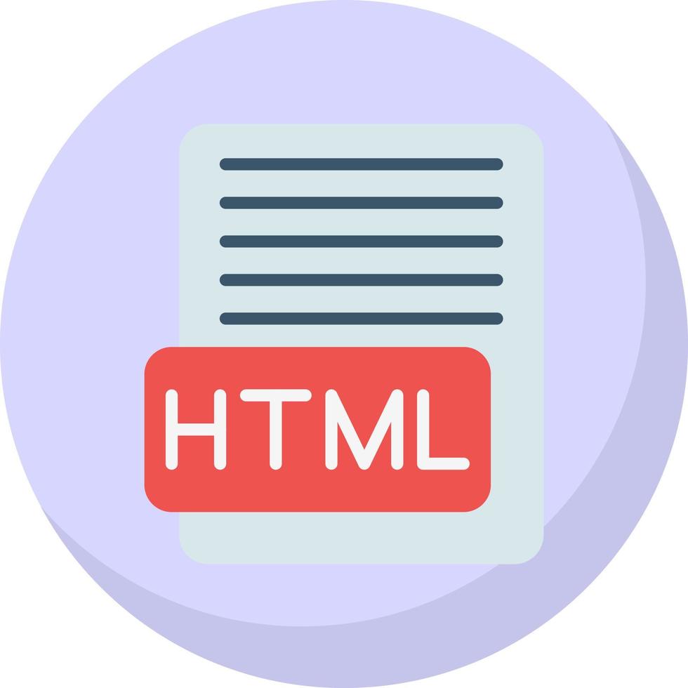 diseño de icono de vector html