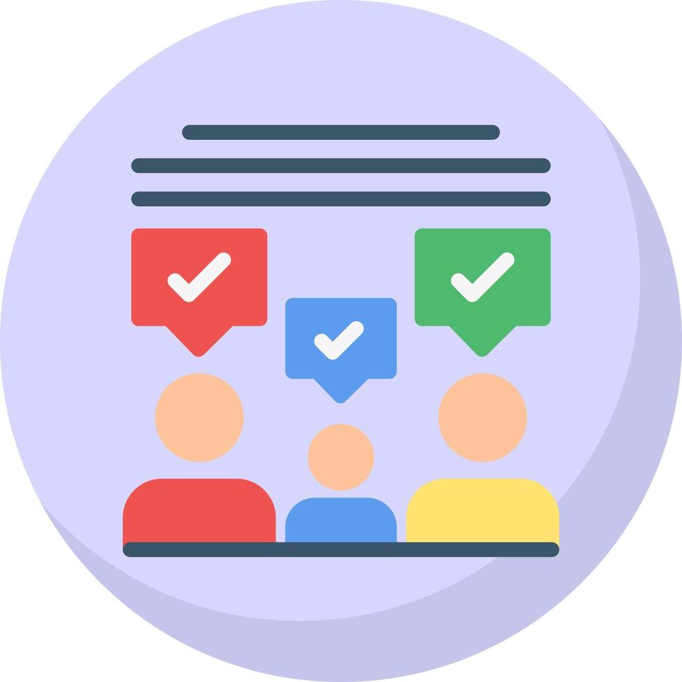 Audience Feedback Vector Icon Design