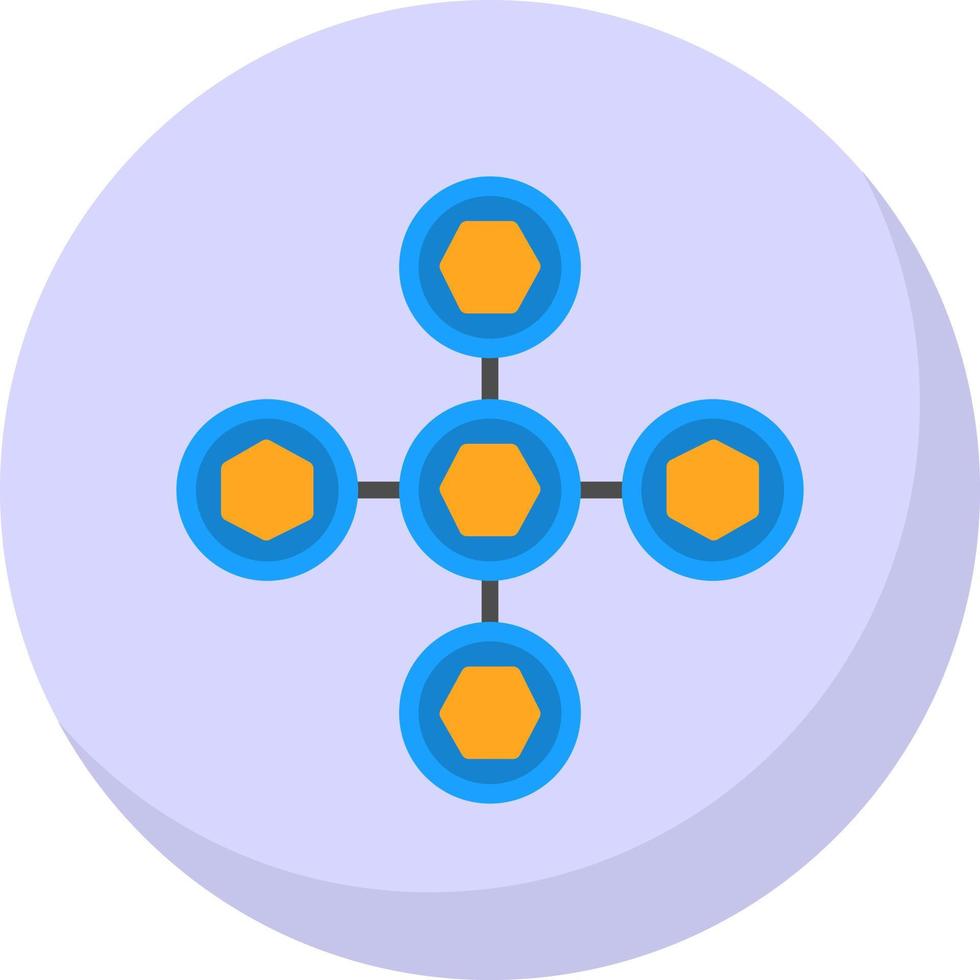 diseño de icono de vector de interacciones biomoleculares