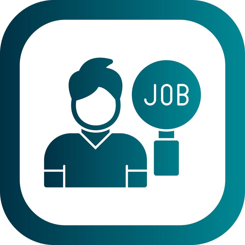 Job Search Vector Icon Design