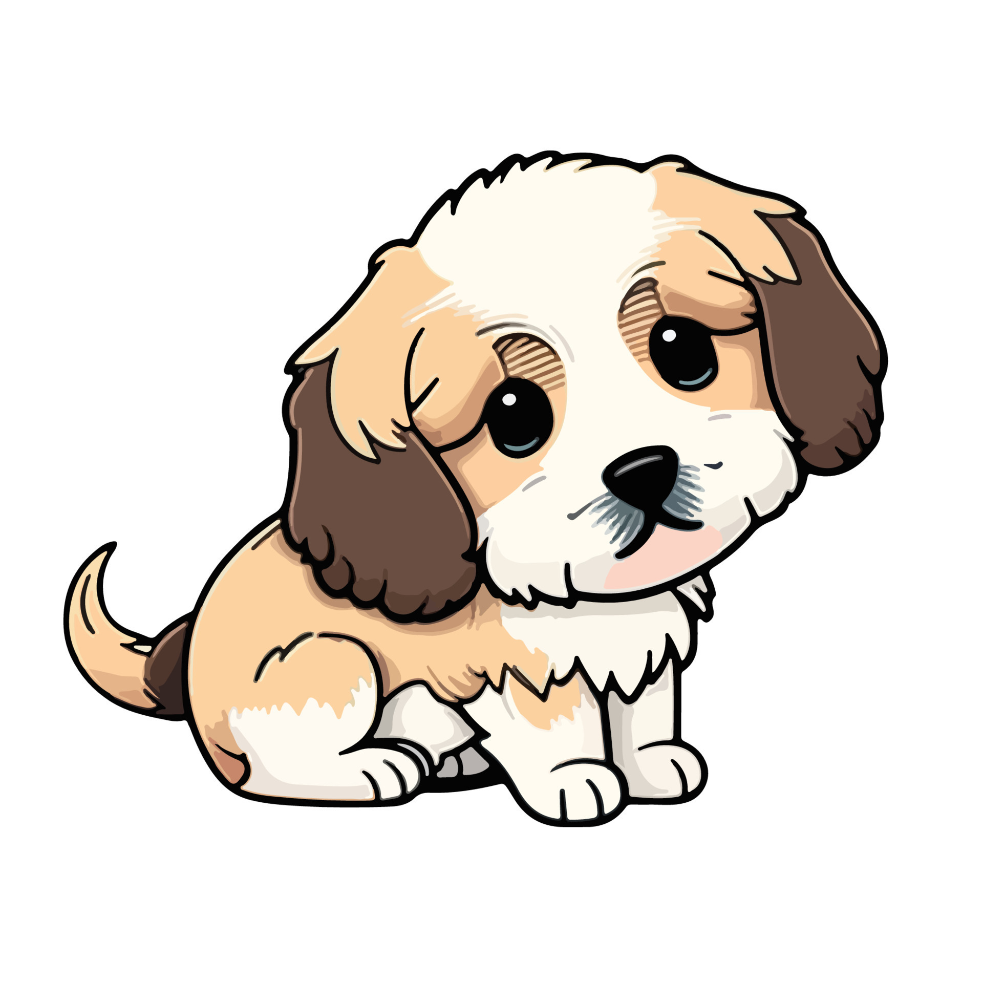 cute puppy cartoon style 20901876 Vector Art at Vecteezy