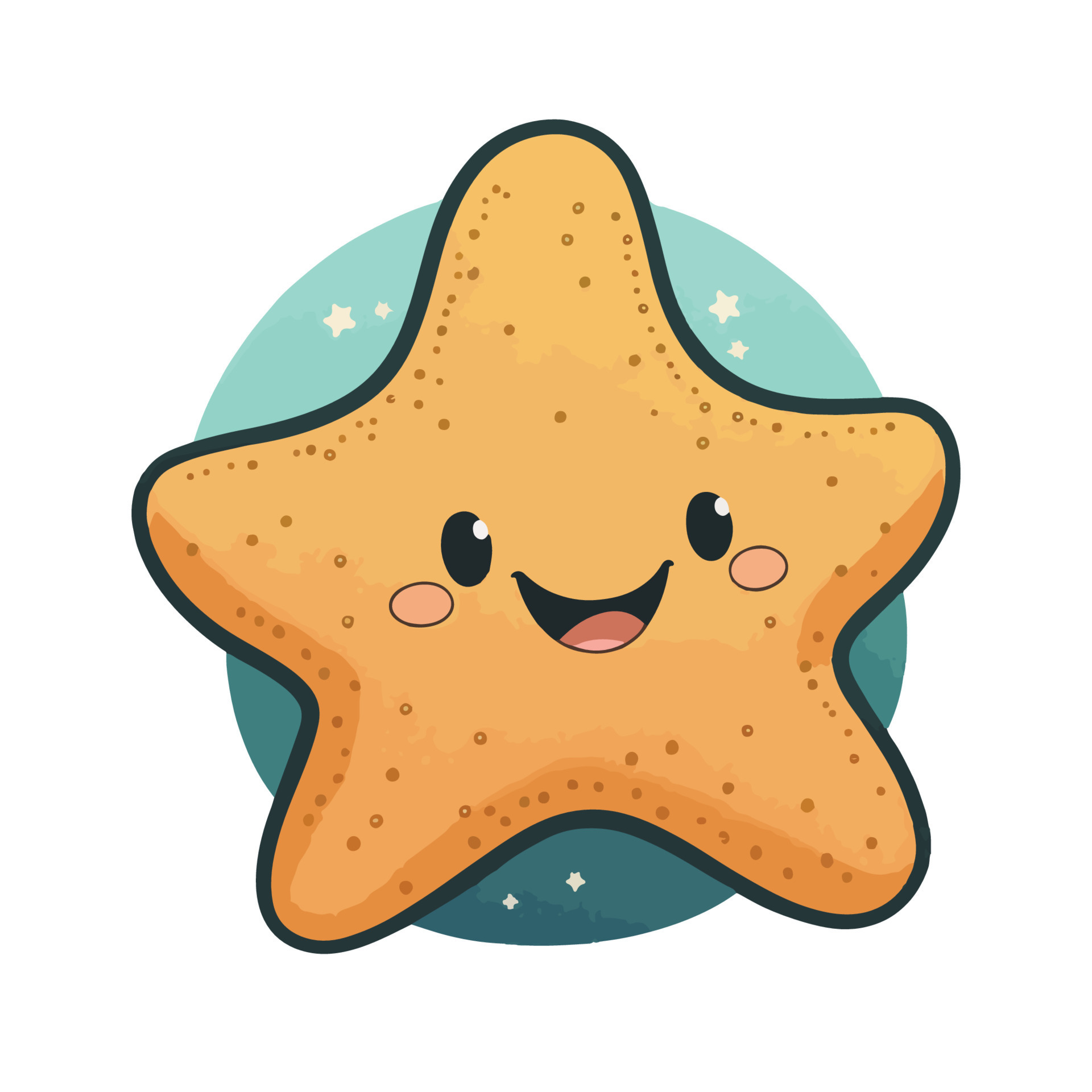 cute starfish cartoon style 20901918 Vector Art at Vecteezy