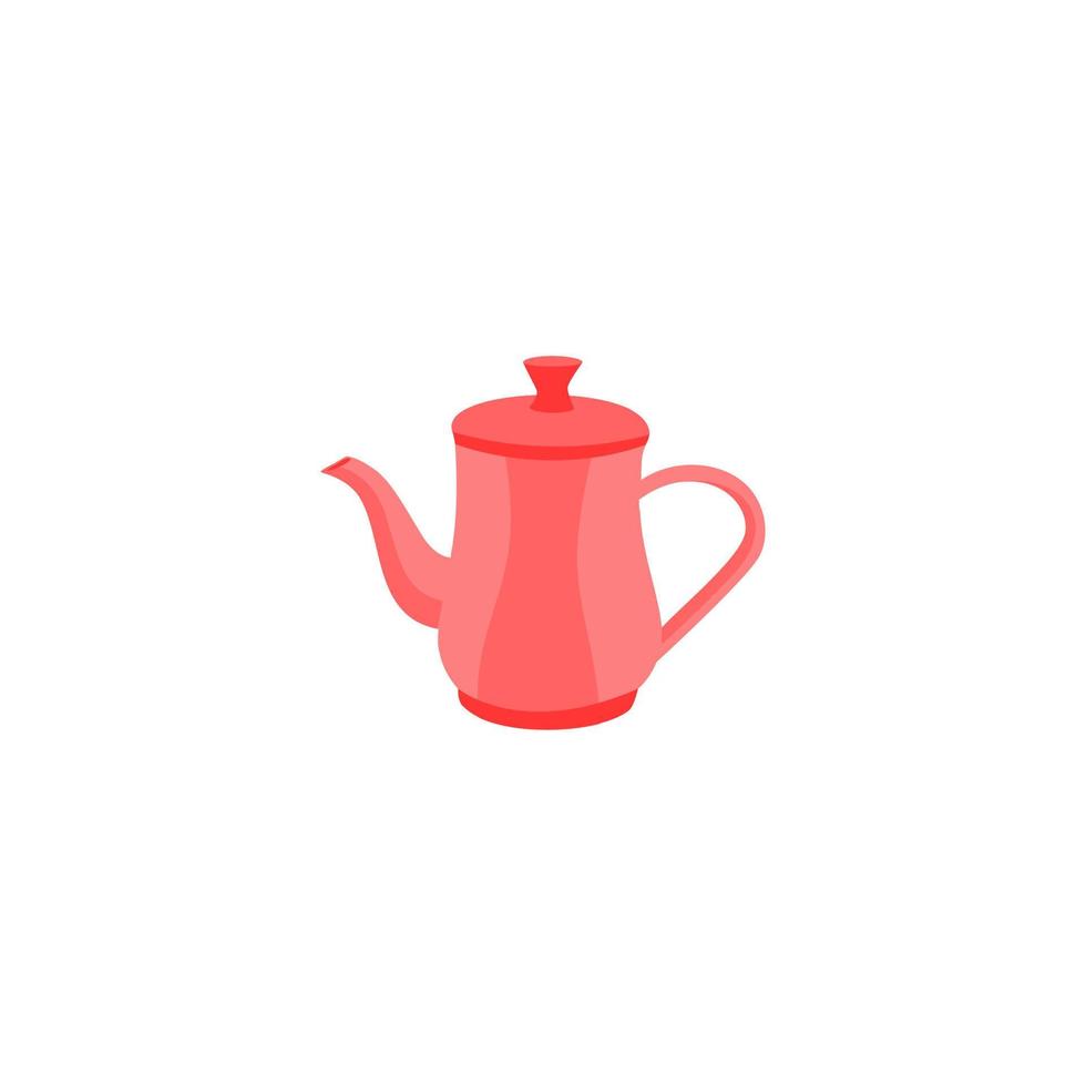 A red teapot with a white background and the word tea on it. 20902574