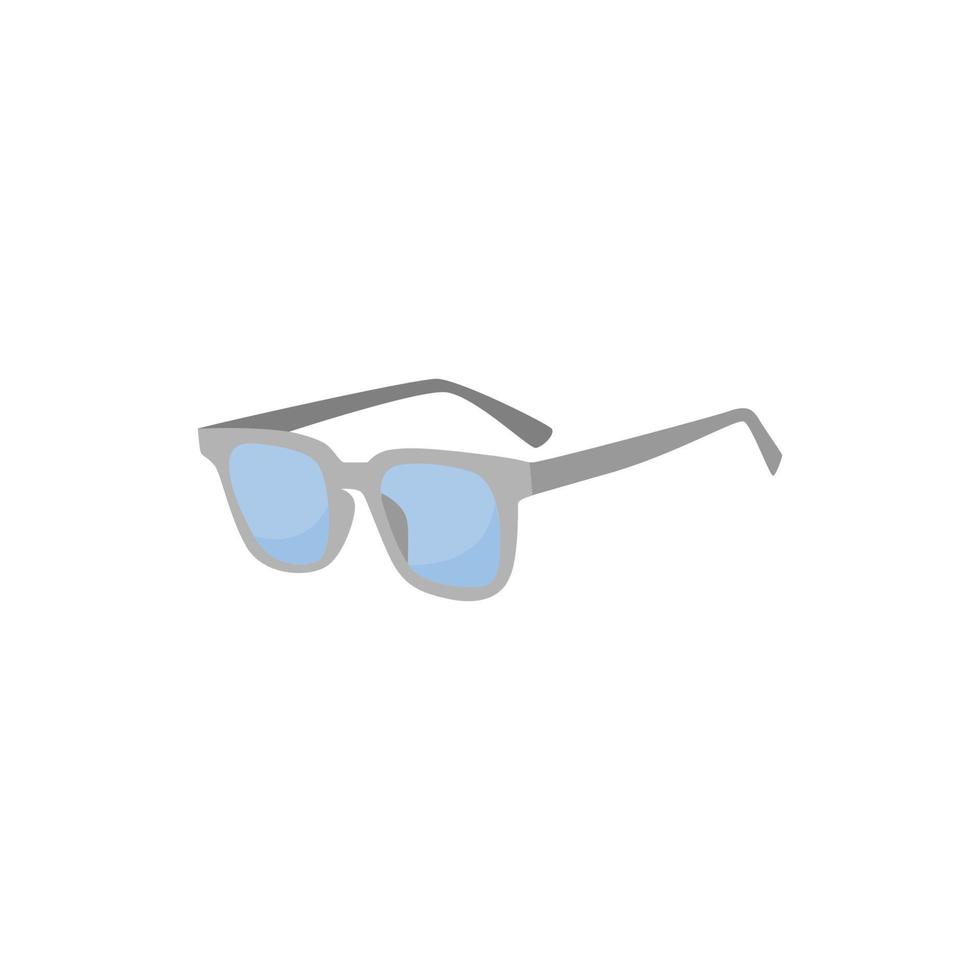 Blue sunglasses on a white background vector