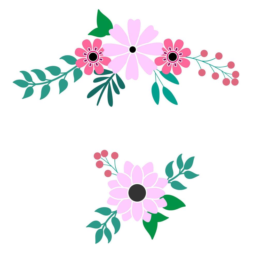 Flowers vector icon. Garden illustration sign. Nature symbol. Flora logo.