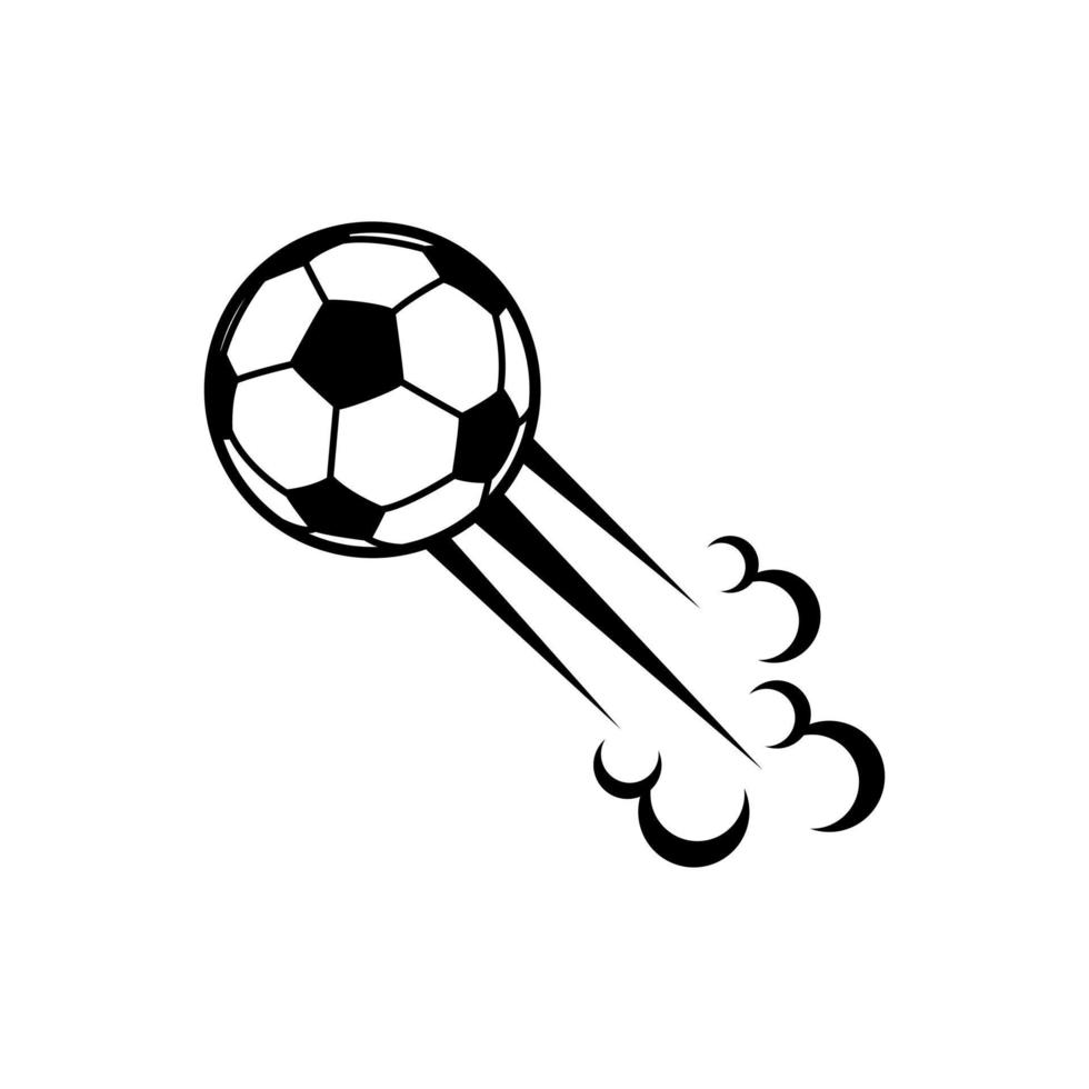 Soccer ball icon vector. football kick illustration sign. Goal symbol or logo. vector