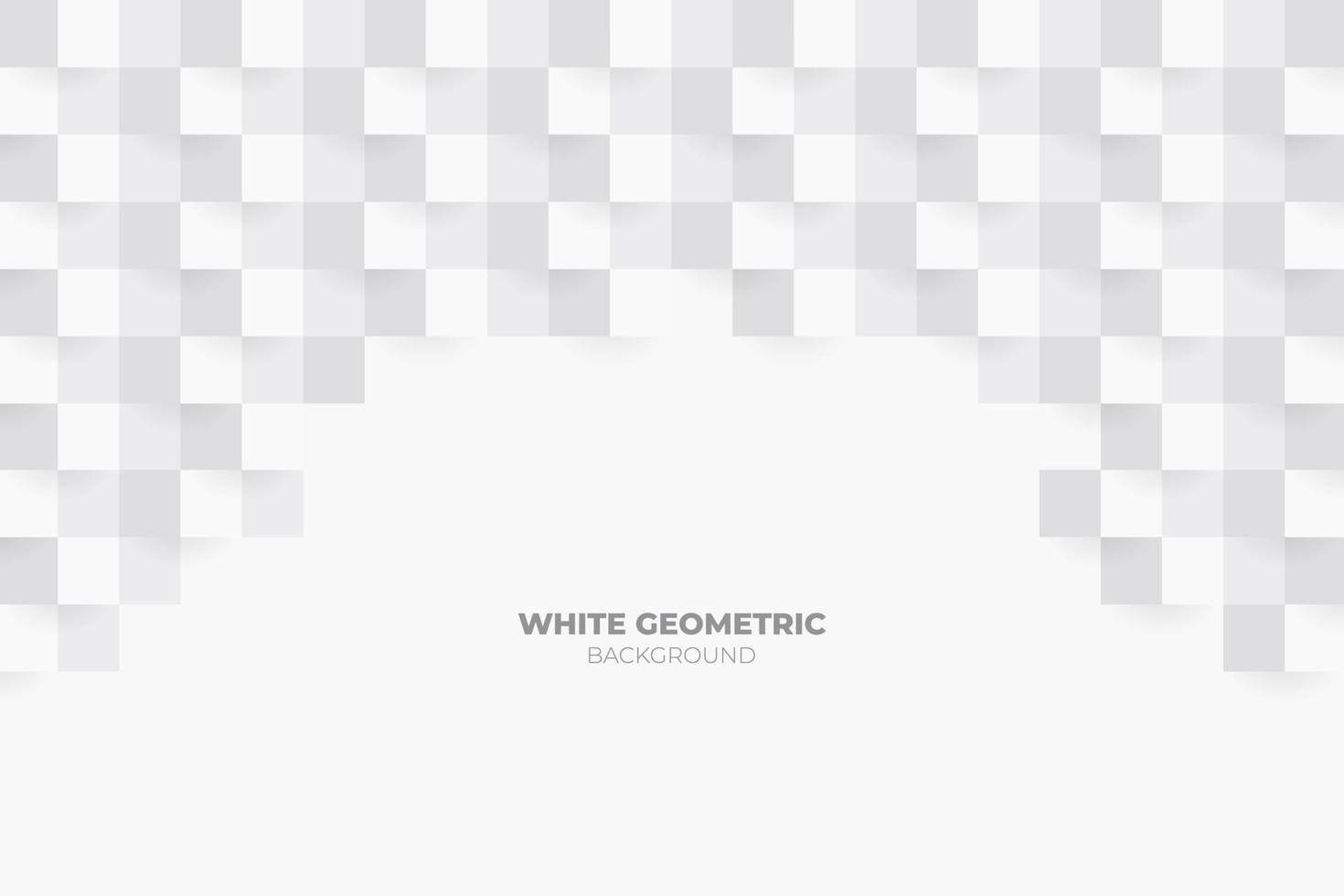 White 3D Paper Style Background vector