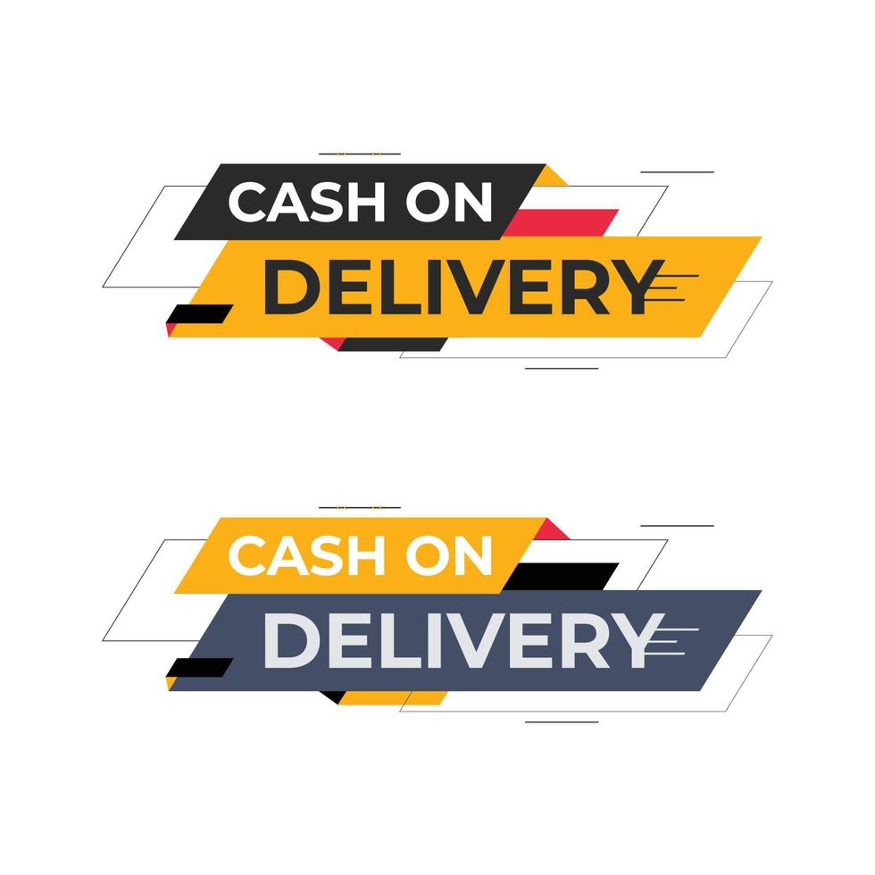 Cash On Delivery Steacker Vector