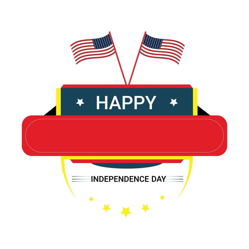 4th of July background design with realistic lovely elements. EPS10 vector illustration.