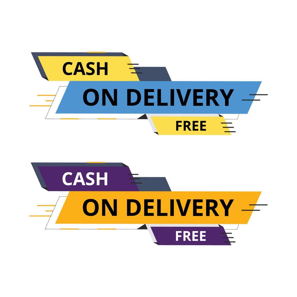 Cash On Delivery Steacker Vector