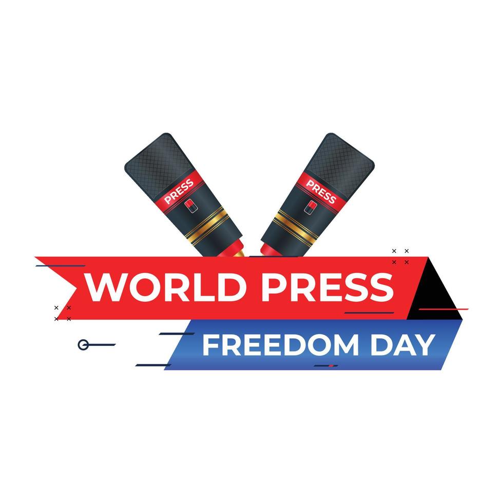 dia mundial de la libertad de prensa vector