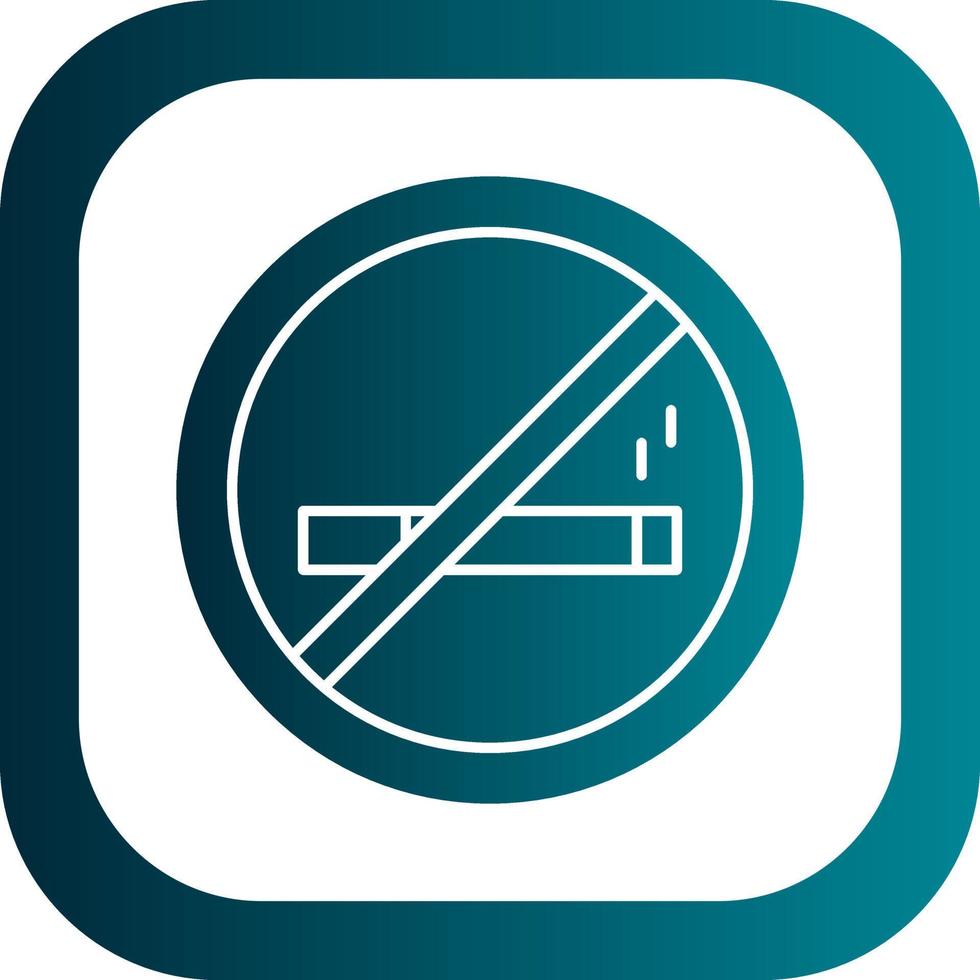 No Smoking Vector Icon Design