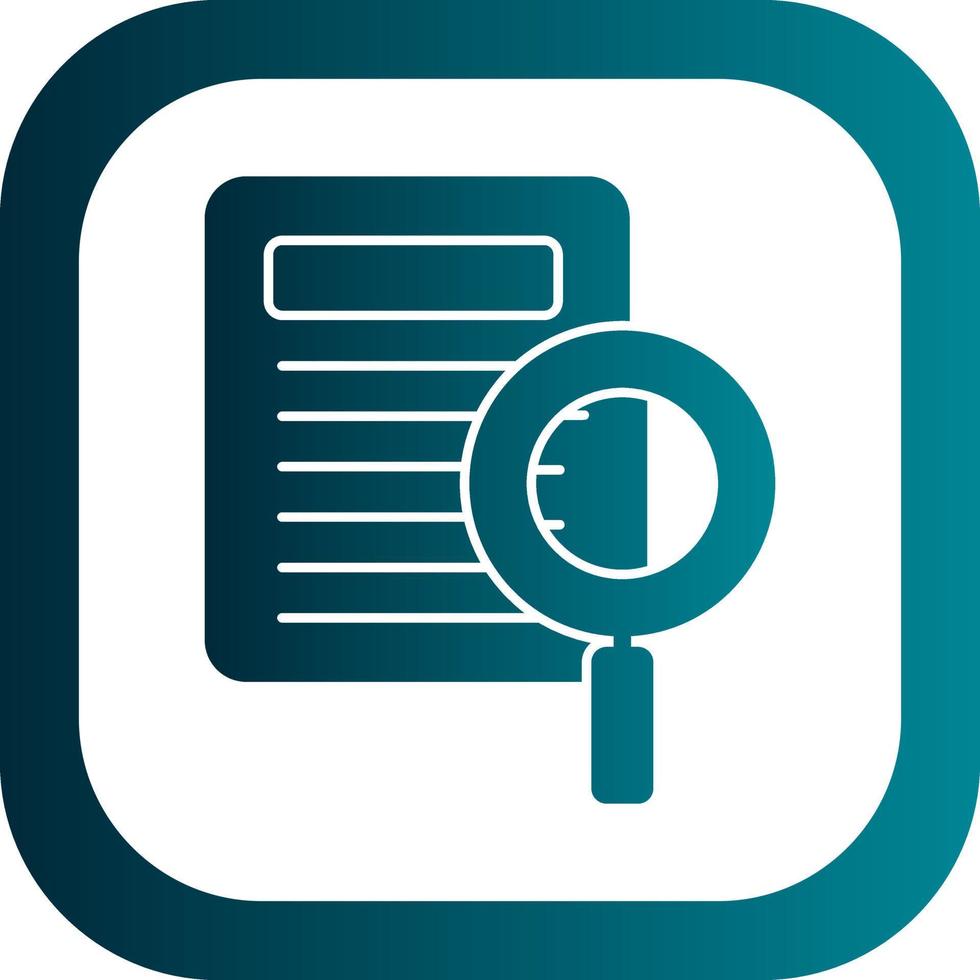 Investigation Vector Icon Design