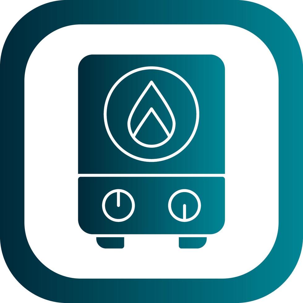 Water Heater Vector Icon Design