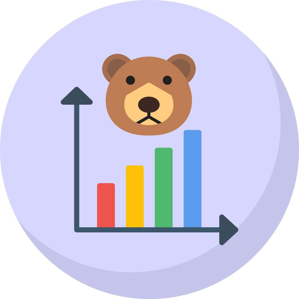 Bear Market Vector Icon Design