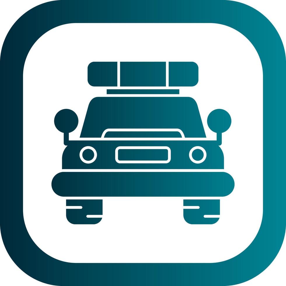Police Car Vector Icon Design