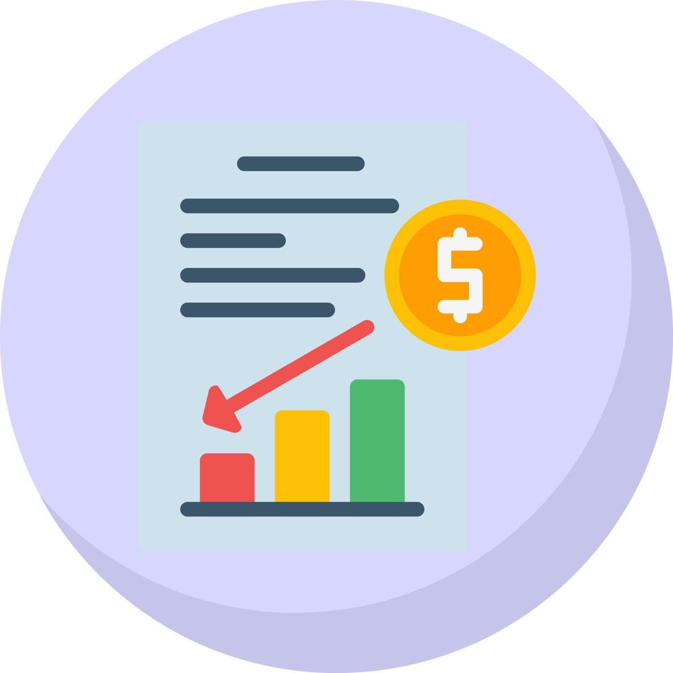 Depreciation Vector Icon Design