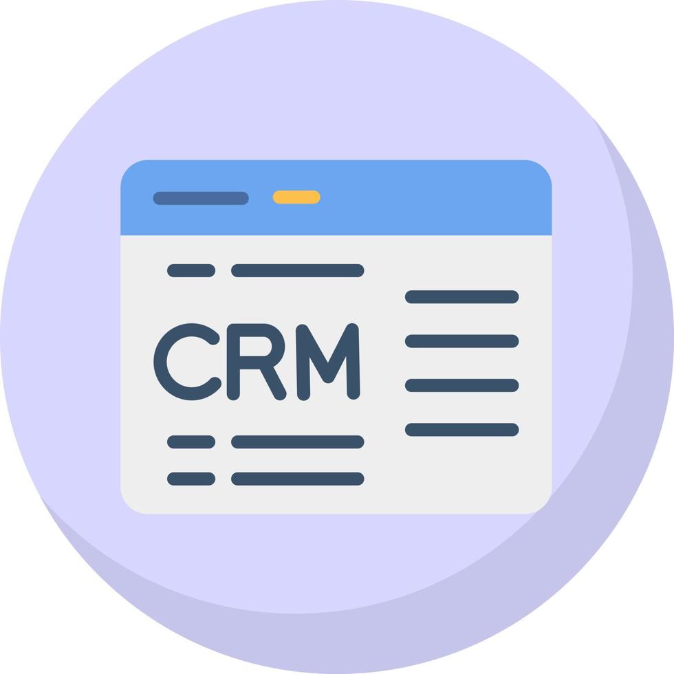 Crm Vector Icon Design