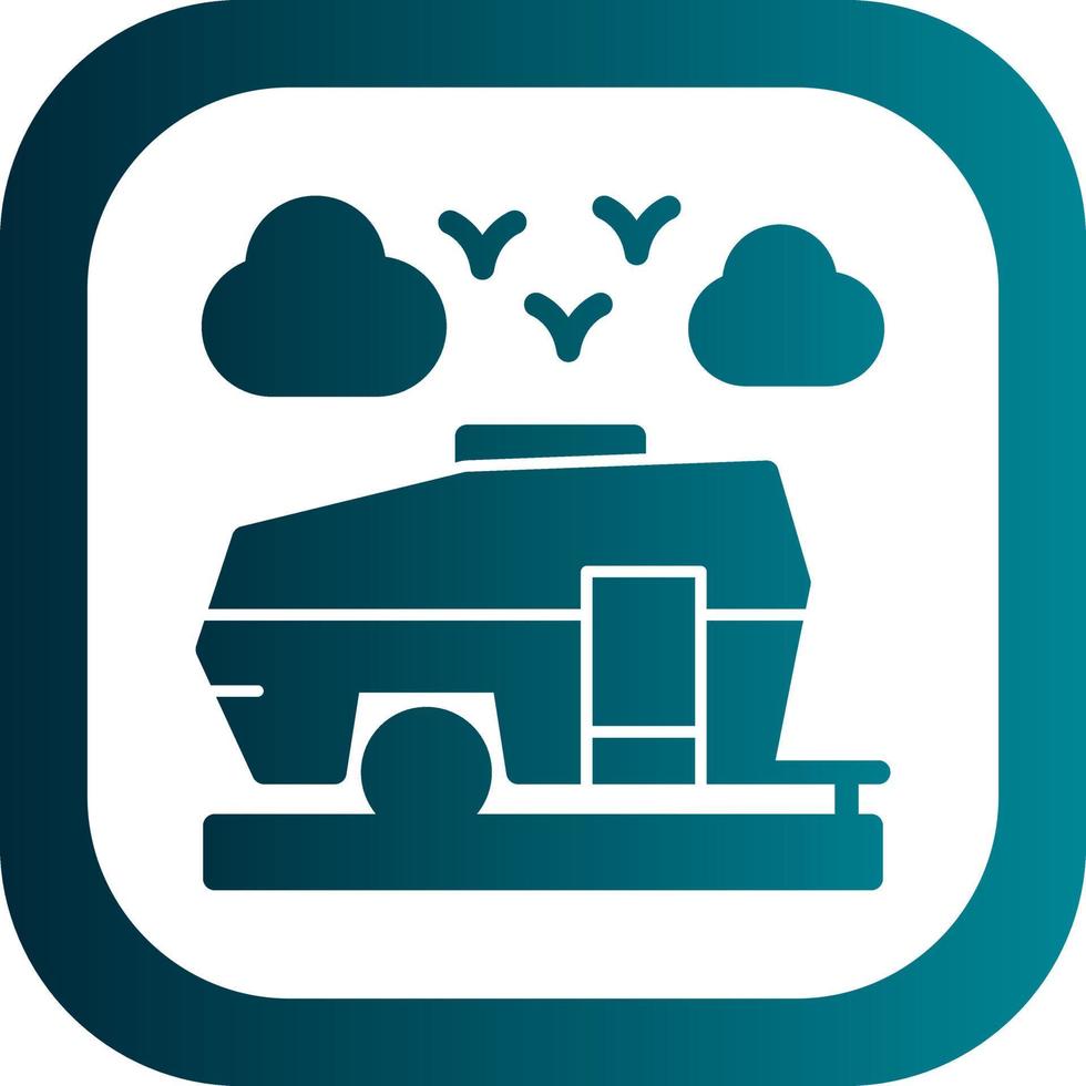 Caravan Vector Icon Design