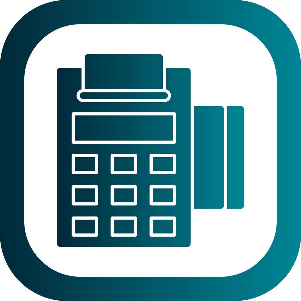 Pos Terminal Vector Icon Design