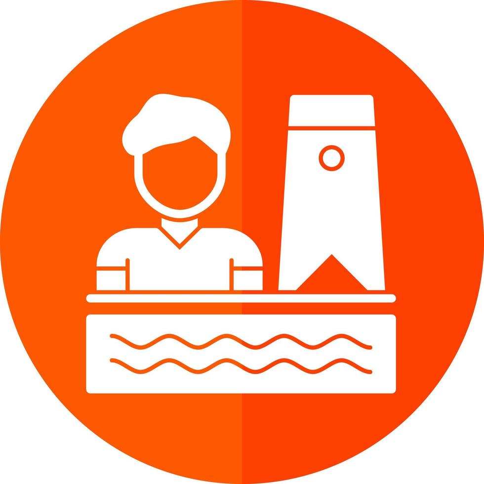 Bodyboarding Vector Icon Design