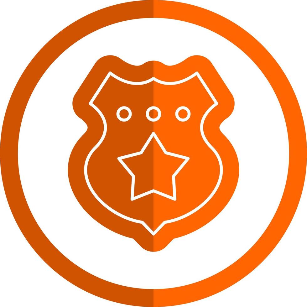 Police Badge Vector Icon Design