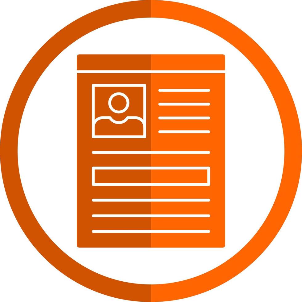 Curriculum Vector Icon Design