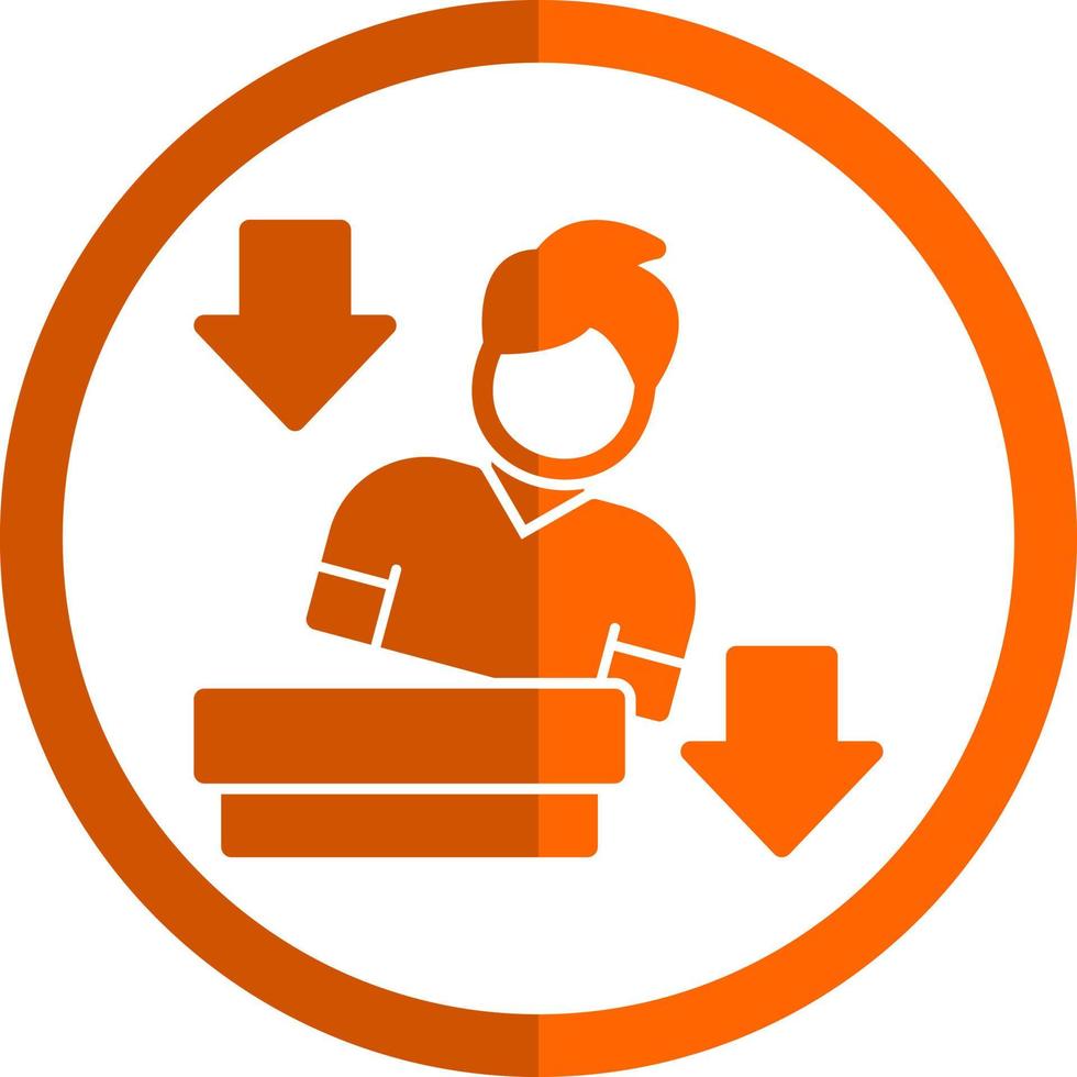 Falling Vector Icon Design