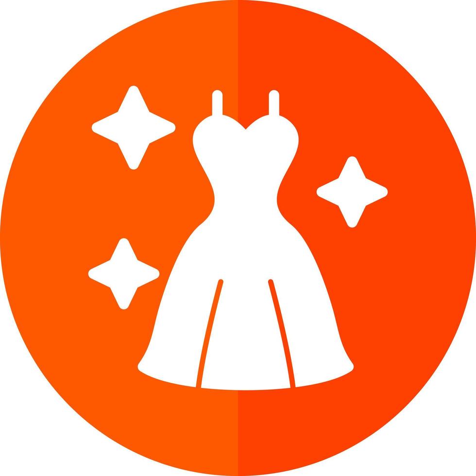 Wedding Dress Vector Icon Design