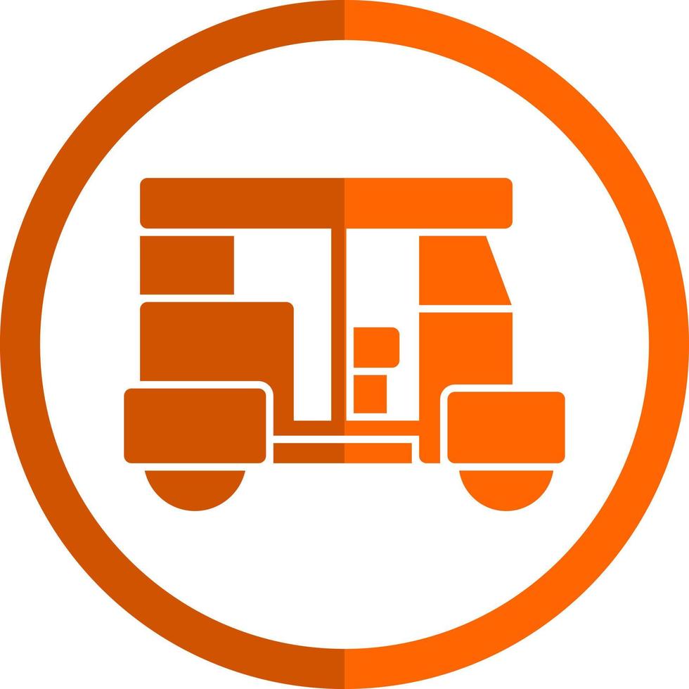 Rickshaw Vector Icon Design