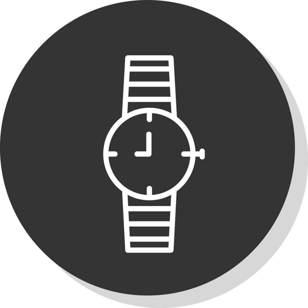 diseño de icono de vector de reloj de pulsera