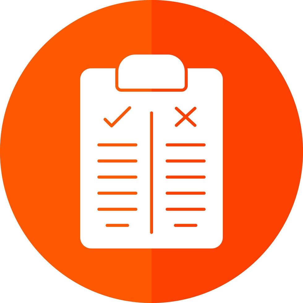 Pros and Cons Vector Icon Design