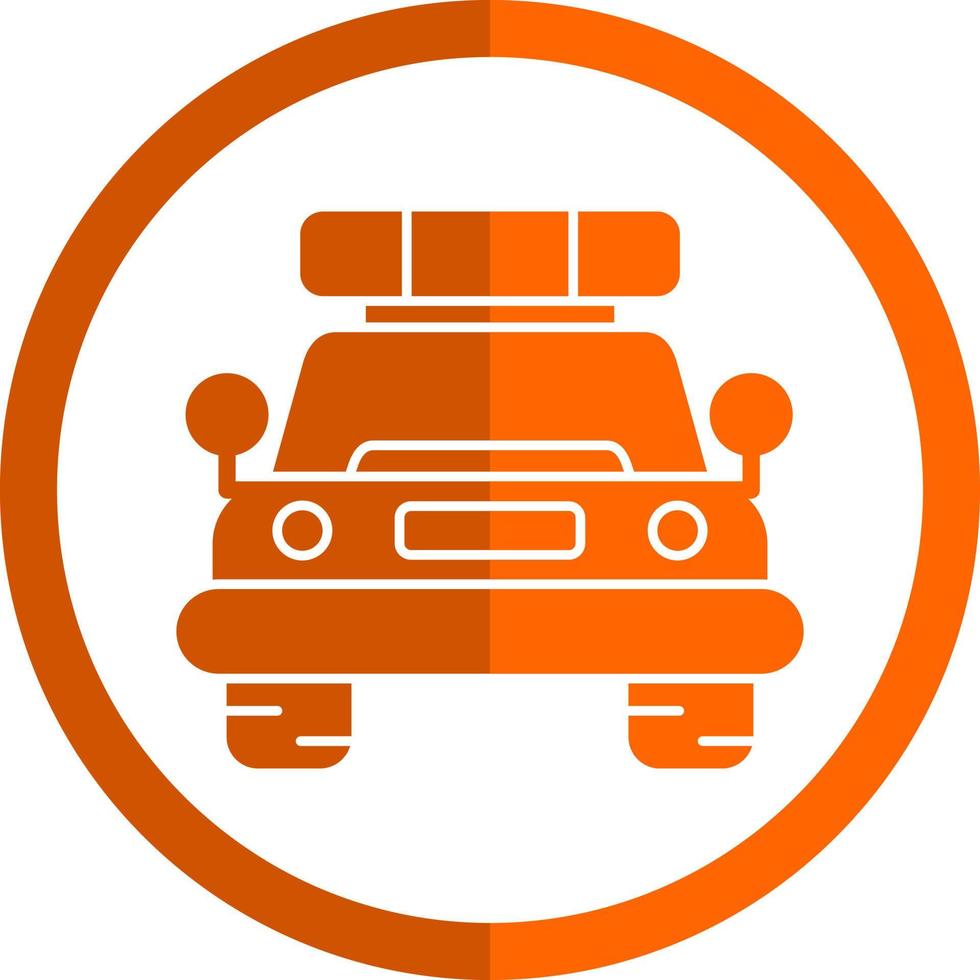 Police Car Vector Icon Design