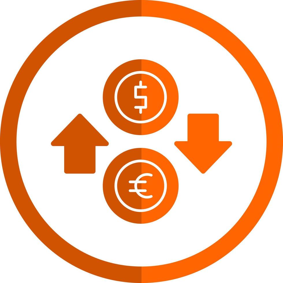 diseño de icono de vector de cambio de moneda