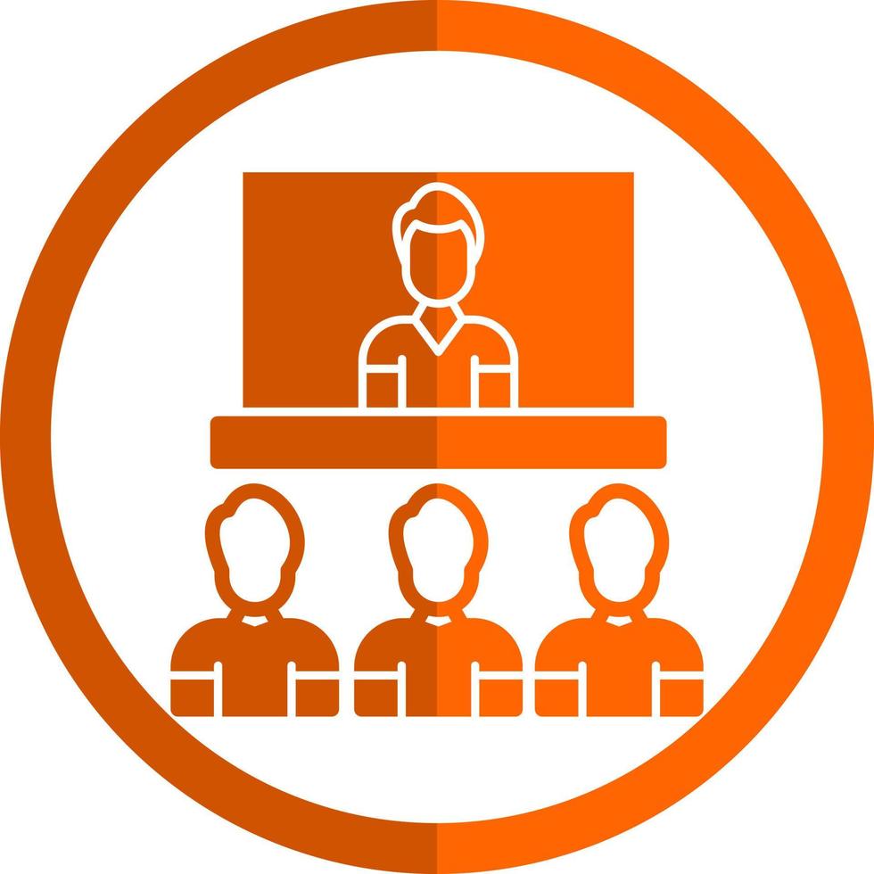 Video Conference Vector Icon Design