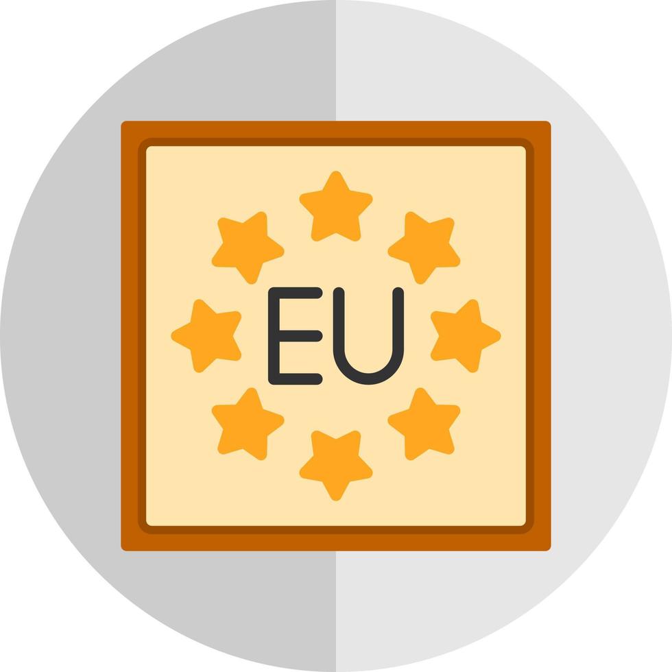 diseño de icono de vector de la UE