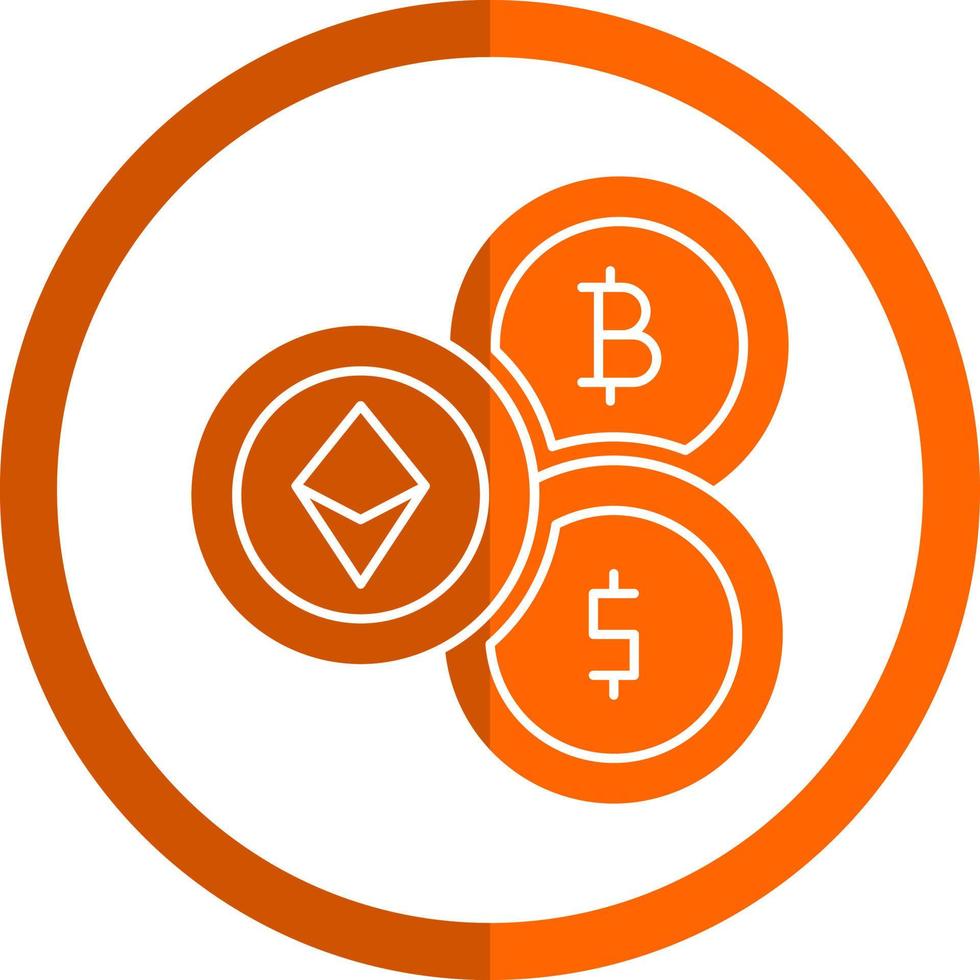 Cryptocurrency Vector Icon Design