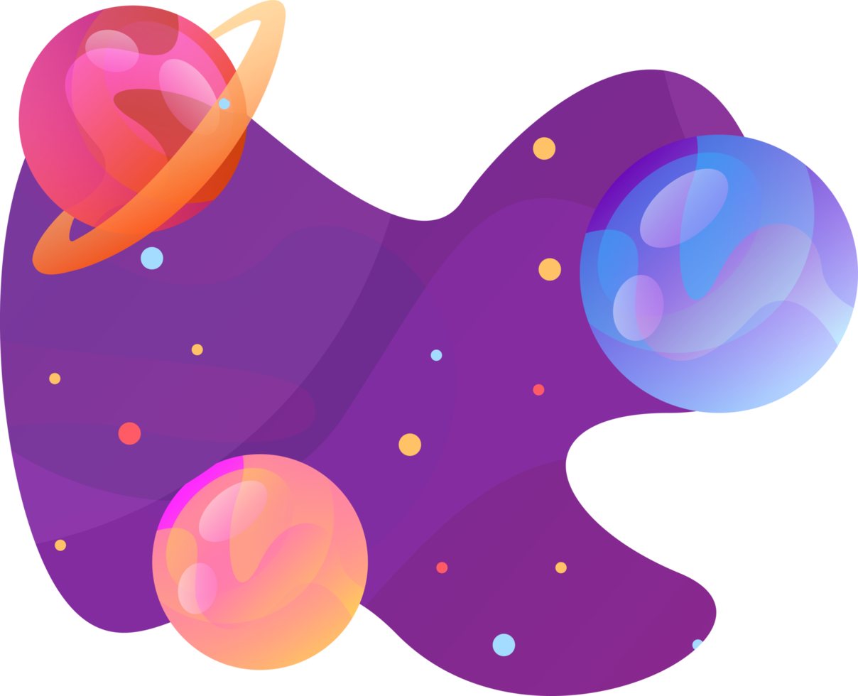 Space Galaxy Planets png