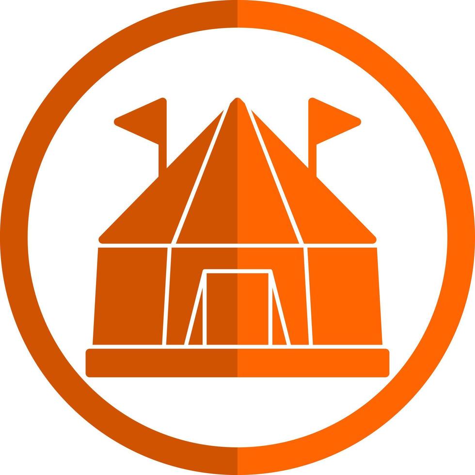 Circus Tent Vector Icon Design