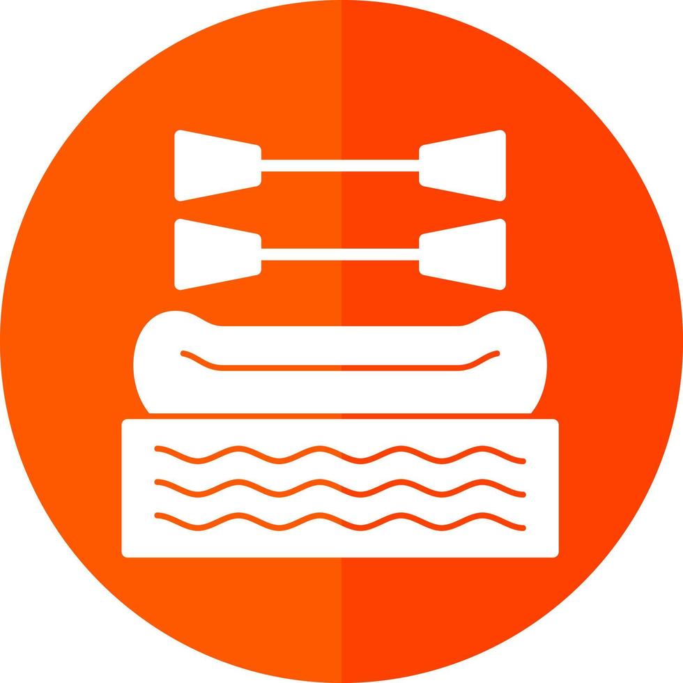Rafting Vector Icon Design
