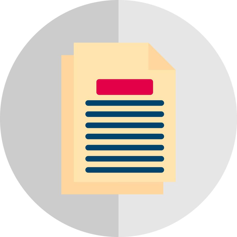 Document Vector Icon Design