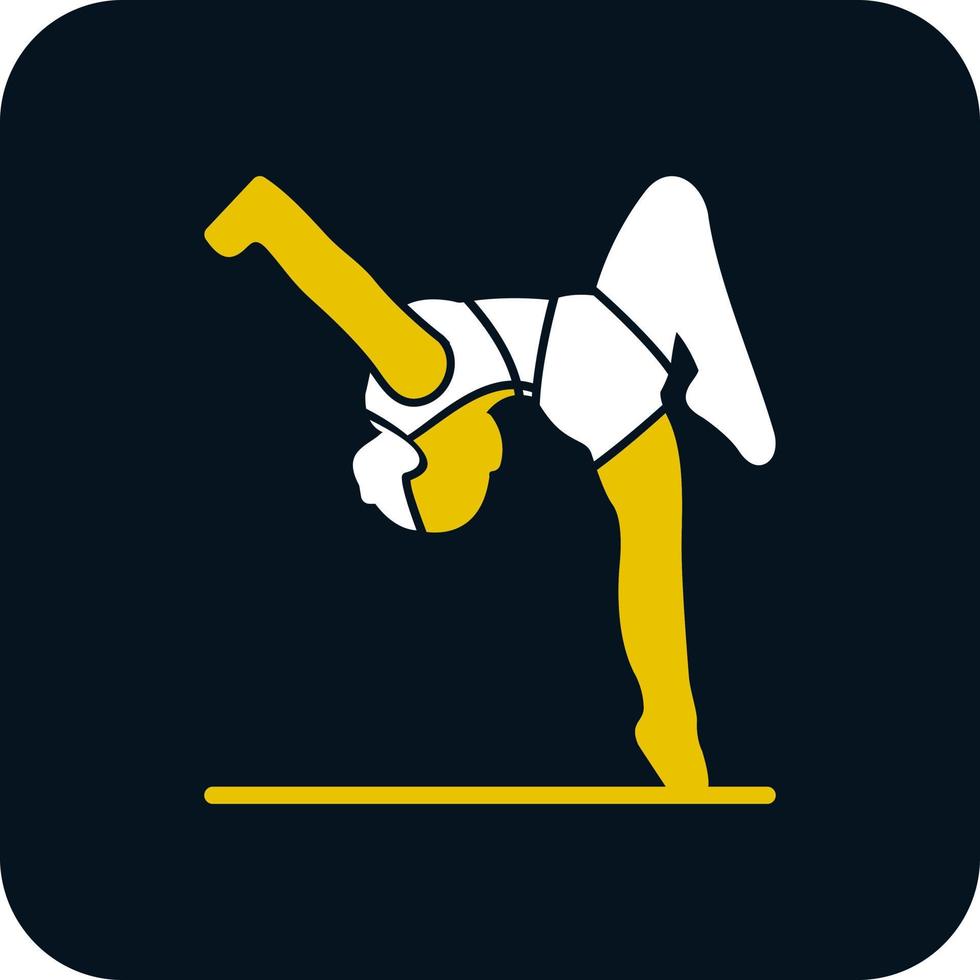 Gymnast Vector Icon Design