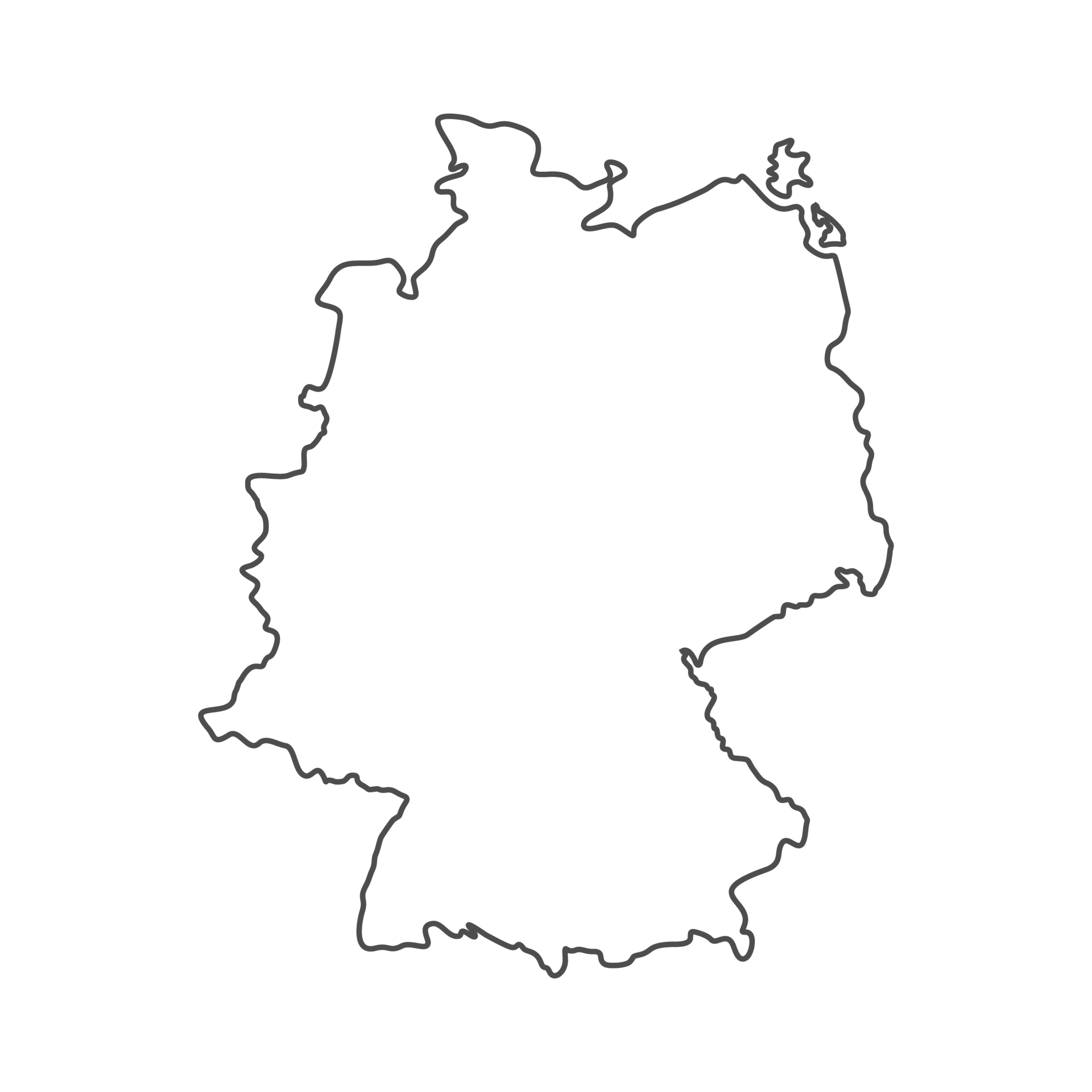 Deutschland Karte Gliederung kostenlos png 20906080 PNG