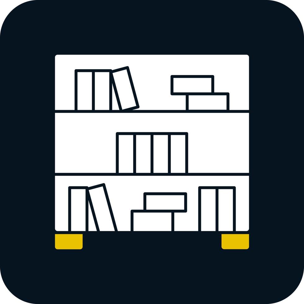 Bookshelf Vector Icon Design 20906197 Vector Art at Vecteezy