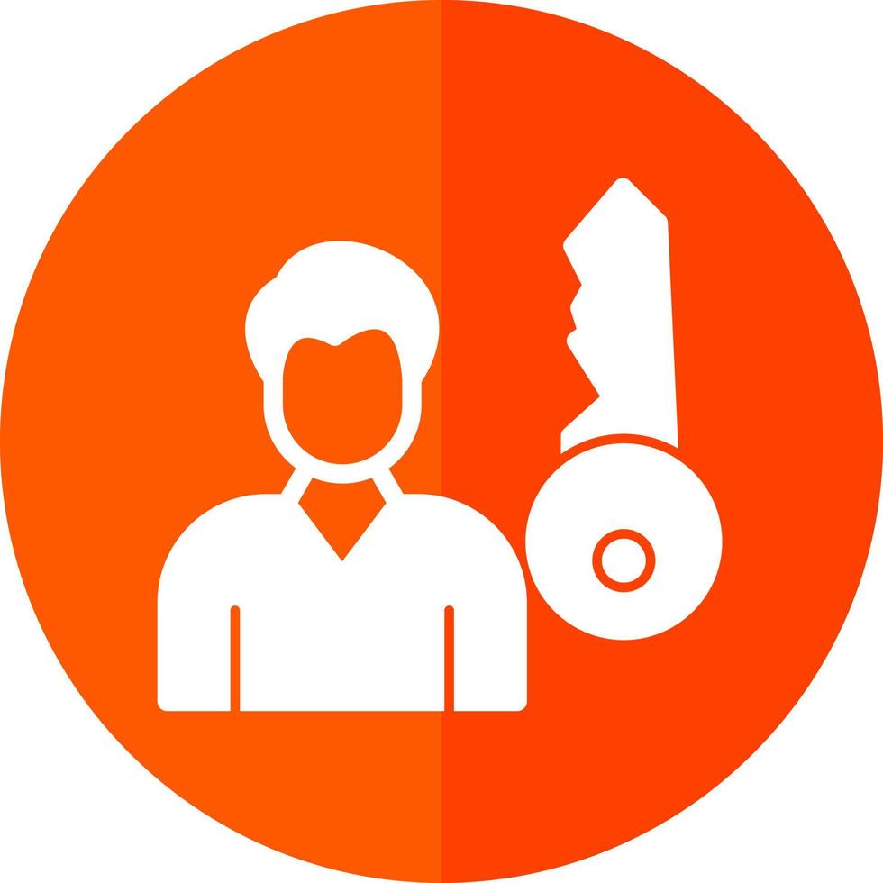 Key Person Vector Icon Design