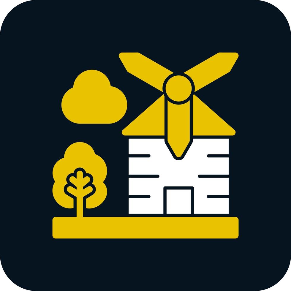 Windmill Vector Icon Design