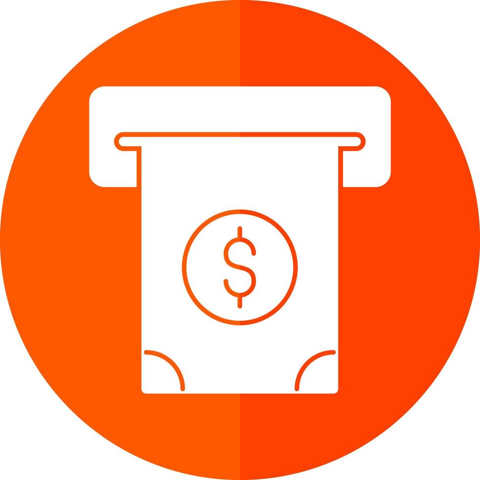 Cash Withdrawal Vector Icon Design
