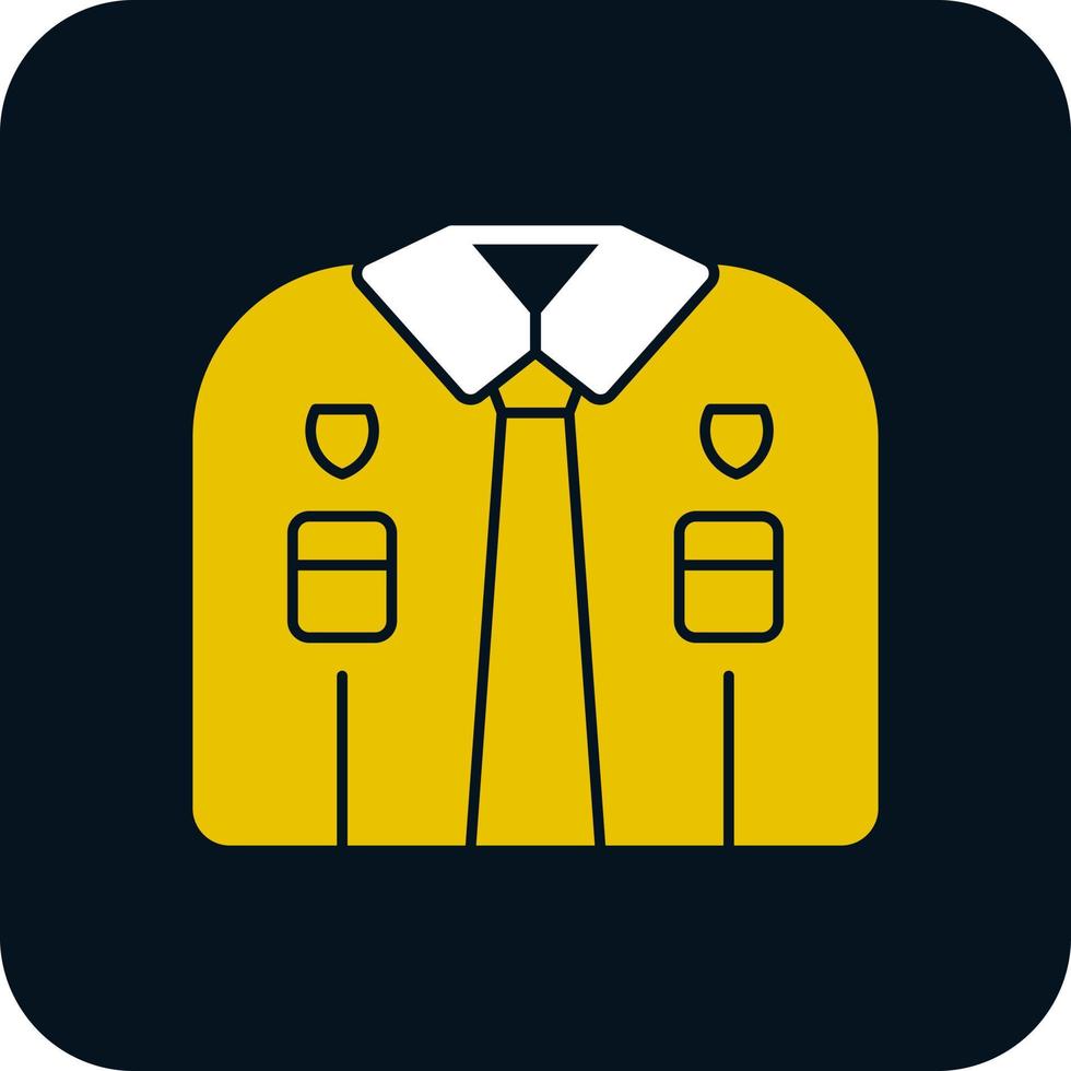 Police Uniform Vector Icon Design