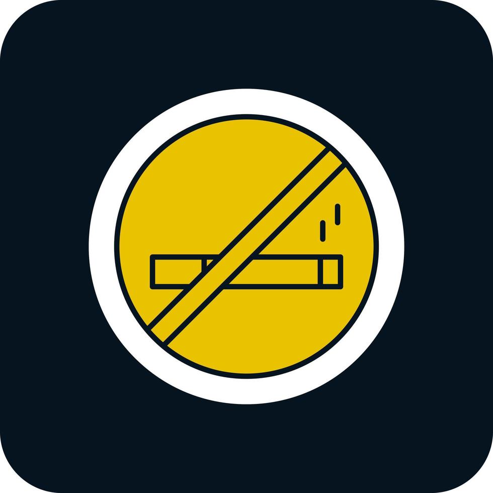 No Smoking Vector Icon Design