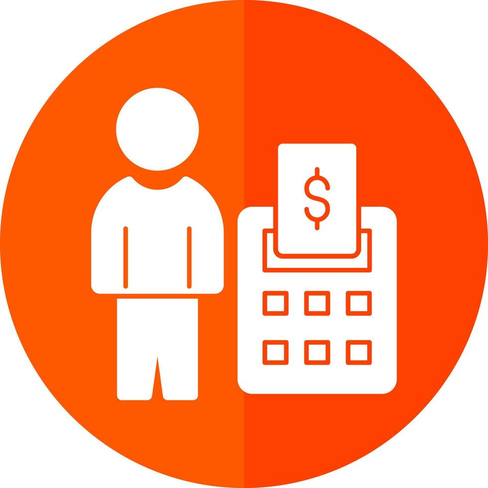 Accountant Vector Icon Design